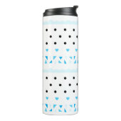 Bouteilles Isothermes Géométrie bleue (Tourné sur la gauche)