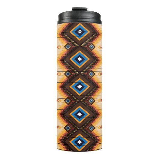 Bouteilles Isothermes Géométrie ethnique : conception motif abstraite. (Devant)
