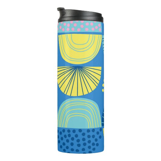 Bouteilles Isothermes Géométrique nordique : Arrière - plan Abstrait mod (Tourné sur la droite)