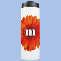 Gerbera Daisy Monogramme initial