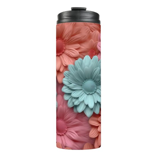 Bouteilles Isothermes Gerbera Floral 3D (Devant)