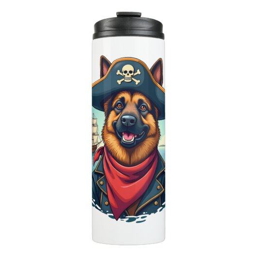 Bouteilles Isothermes German Shepherd Dog Pirate Copy (Devant)