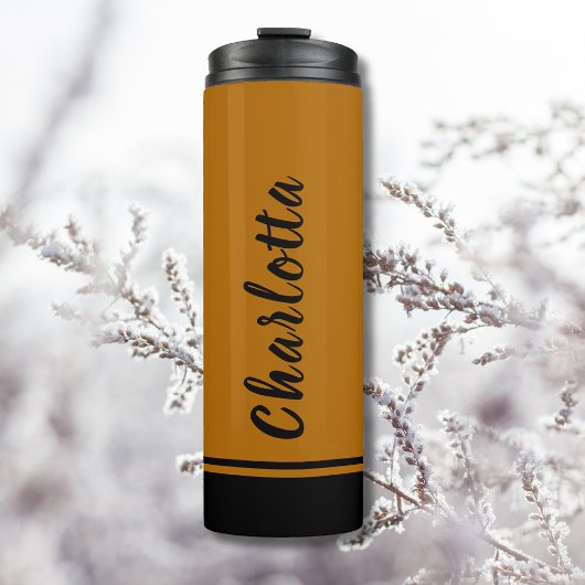 Bouteilles Isothermes Ginger Black | Élégant | Minimal Customisé