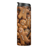 Bouteilles Isothermes Gingerbread Man Festive Scene (Tourné sur la droite)