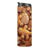 Bouteilles Isothermes Gingerbread Warm Spiced Cookie Pattern (Tourné sur la droite)