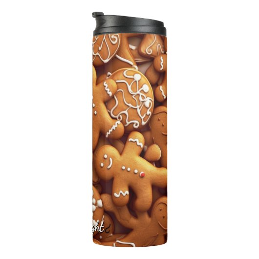 Bouteilles Isothermes Gingerbread Warm Spiced Cookie Pattern (Tourné sur la droite)