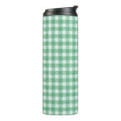 Bouteilles Isothermes Gingham vert menthe (Tourné sur la gauche)