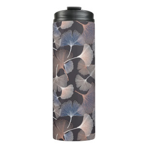 Bouteilles Isothermes Ginkgo feuilles : élégant motif naturel.