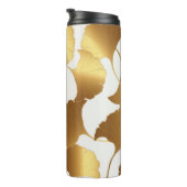 Bouteilles Isothermes Ginkgo Gold : Design Vintage de luxe. (Tourné sur la droite)