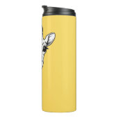 Bouteilles Isothermes Girafe noire et blanche en Jaune (Tourné sur la droite)