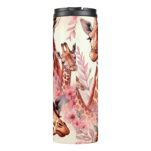 Bouteilles Isothermes Giraffe à l'aquarelle (Dos)