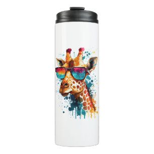 Bouteilles Isothermes Giraffe Lunettes de soleil Vintage drôle Animal af