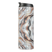 Bouteilles Isothermes Girl Glam Rose Gold Argent & Marbre blanc (Tourné sur la droite)