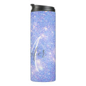 Bouteilles Isothermes Girly Periwinkle Blue Parties scintillant Blush No (Tourné sur la droite)