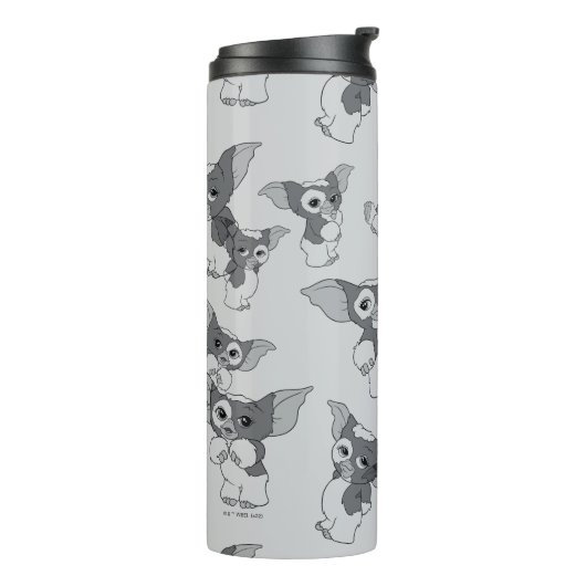 Bouteilles Isothermes Gizmo | Motif noir et blanc (Tourné sur la gauche)