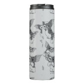 Bouteilles Isothermes Gizmo | Motif noir et blanc (Dos)