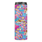 Bouteilles Isothermes Gizmo | Pink Peace & Love Pattern (Dos)