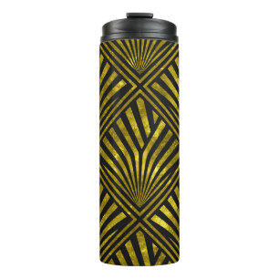 Bouteilles Isothermes Glam de déco : Motif or et noir