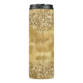 Bouteilles Isothermes Glam Gold Parties scintillant Confetti          (Dos)