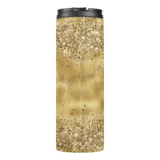 Bouteilles Isothermes Glam Gold Parties scintillant Confetti (Dos)