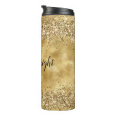 Bouteilles Isothermes Glam Gold Parties scintillant Confetti          (Tourné sur la droite)