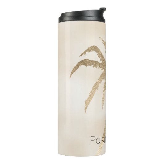 Bouteilles Isothermes Glam Gold Tropical Palm Tree Ombre (Tourné sur la gauche)