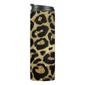 Bouteilles Isothermes *~* Glam LEOPARD GOLD Parties scintillant Thermiqu (Tourné sur la droite)