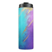 Bouteilles Isothermes Glam Perdu violet Turquoise Or (Devant)