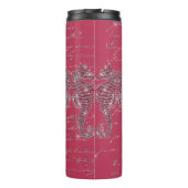 Bouteilles Isothermes Glam Viva Magenta et Silver Parties scintillant (Dos)