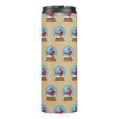 Bouteilles Isothermes Globe des neiges avec cardinal rouge mignon (Dos)