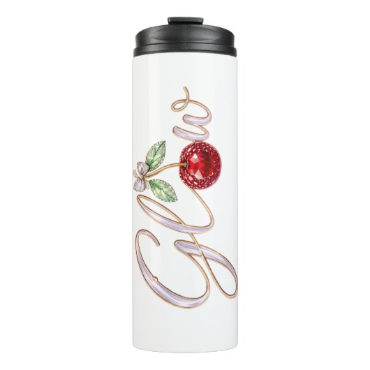 Bouteilles Isothermes Glow Cherry – Glam Thermal Tumbler (Devant)
