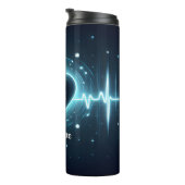 Bouteilles Isothermes Glowing EMT Heartbeat Symbol Design (Tourné sur la droite)
