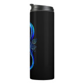 Bouteilles Isothermes Glowing infinity with blue rose (Tourné sur la droite)