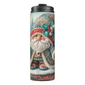 Bouteilles Isothermes Gnome de vacances avec baies Holly (Devant)