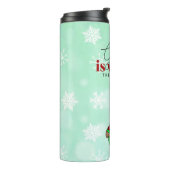 Bouteilles Isothermes Gnome est l'endroit où se trouve le café | Noël mi (Tourné sur la gauche)