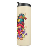 Bouteilles Isothermes Gnome mignonne, tournesol et Sensibilisation sur l (Tourné sur la droite)