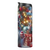 Bouteilles Isothermes Gnome rayé rouge et blanc (Tourné sur la droite)