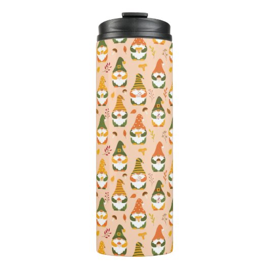 Bouteilles Isothermes Gnomes d'automne dans le Motif forestier (Devant)