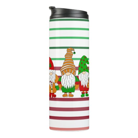 Bouteilles Isothermes Gnomes de Noël festifs mignons (Tourné sur la droite)