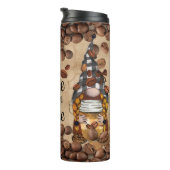 Bouteilles Isothermes Gnomes mignons Profitant Du Café Fèves De Café Rus (Tourné sur la droite)