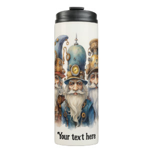 Bouteilles Isothermes Gnomes Steampunk nom personnalisé