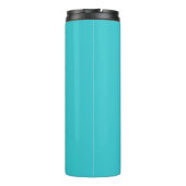 Bouteilles Isothermes Gobelet Bright Aqua avec nom | Modifiable (Dos)