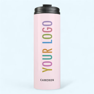 Bouteilles Isothermes Gobelet en acier inoxydable rose logo personnalisé