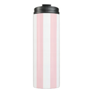 Bouteilles Isothermes Gobelet Thermique Bébé Rose et Rayure Blanche