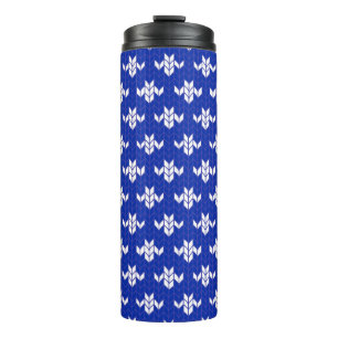 Bouteilles Isothermes Gobelet thermique en tricot bleu SCANDIA