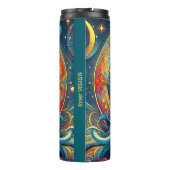 Bouteilles Isothermes Goddess Head flow turquoise Cheveux Avril - (Dos)