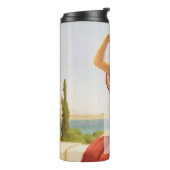 Bouteilles Isothermes Godward Le Signal Femme Portrait Art Monogramme (Tourné sur la gauche)