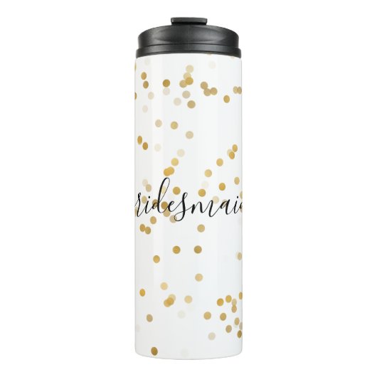 Bouteilles Isothermes Gold Glam Confetti Bridesmaid (Devant)
