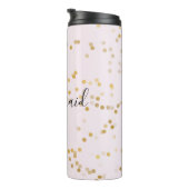 Bouteilles Isothermes Gold Glam Confetti Personalized (Tourné sur la droite)