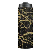 Bouteilles Isothermes Gold Marbling Texture : Elément Design Luxe (Devant)